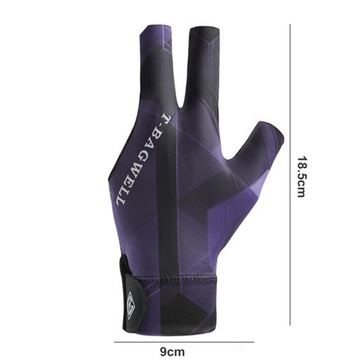 1 шт. Левая бильярдная перчатка, быстросохнущая и дышащая.