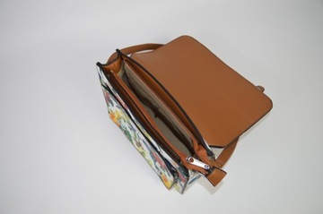 ЖЕНСКАЯ СУМКА НА ПЛЕЧЕ, ЦВЕТОЧНЫЙ МОТИВ