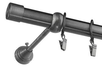 Карниз металлический, диаметр 25, одинарный, 290 см