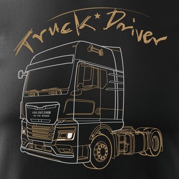 Koszulka z ciężarówką Man dla kierowcy Tira