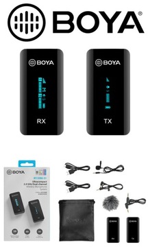 Комплект беспроводной передачи звука Boya BY-XM6-S1 (RX+TX)