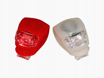 Światła do roweru zestaw 2 szt led + baterie