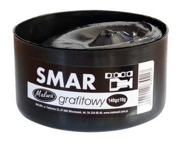 MALWA Smar grafitowy do śrub łańcuchów cięgieł 140g duże opakowanie
