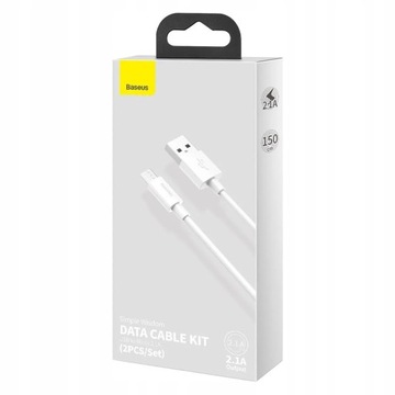 Кабель Micro USB-USB Baseus 2.1A 1,5 м 2 шт.