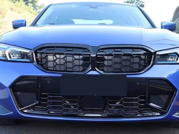 NERKI GRILL ZDERZAKA METEOR BMW G20 G21 2022-2024 + LCI LIFT CZARNY POŁYSK