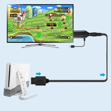 КАБЕЛЬ-АДАПТЕР АДАПТЕР Wii к HDMI HDTV 1 м 100 см ТВ-монитор