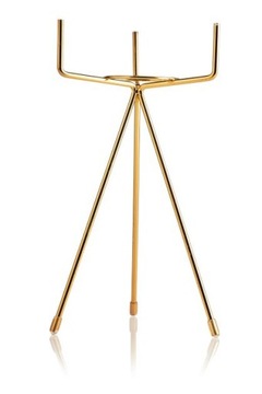 Элегантная керамическая крышка для цветочного горшка, белая, золотая подставка для цветов, ножки 13 см