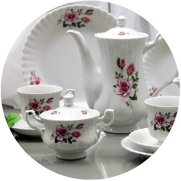 873 IWONA SERWIS KAWOWY 12/39 CHODZIEŻ PORCELANA