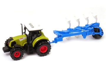 Traktor + pług światła dźwięk z pługiem