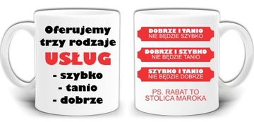 USŁUGI SZYBKO TANIO I DOBRZE KUBEK + PUDEŁKO GW712
