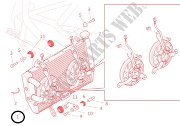 НОВЫЙ РАДИАТОР DUCATI MULTISTRADA 1200 2010-2014 гг.