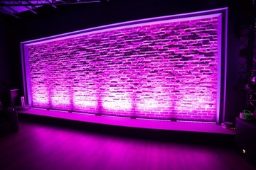 ЦВЕТОВАЯ СВЕТОДИОДНАЯ БАНКА 24x3 RGB 8 СЕКЦИЙ 100 СМ ДИСТАНЦИОННАЯ