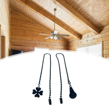 h-Ceiling Fan Pull Chain ceiling fan extension Black
