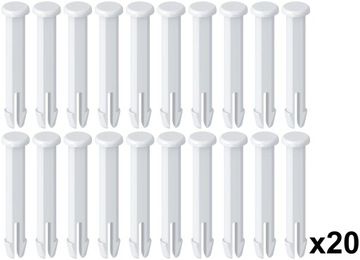 20x TRZPIENIE KOŁKI BOLCE ZATRZASKI Basenu BESTWAY INTEX 75mm ZESTAW 20szt