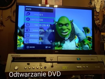 VHS/DVD видеомагнитофон Samsung DVD-V5450 КОМБО + ДИСТАНЦИОННЫЙ, все полностью функционально