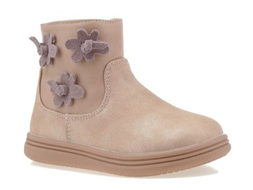 BUTY ZIMOWE DZIEWCZĘCE OCIEPLANE ŚNIEGOWCE TRZEWIKI NA SUWAK R.26