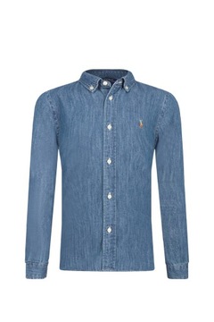 RALPH LAUREN koszula jeansowa granatowa na co dzień PREMIUM r.XL