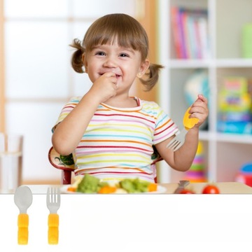 НАБОР СТОЛОВЫХ ПРИБОРОВ ВИЛКИ И ЛОЖКИ ДЛЯ ДЕТСКОГО ПИТАНИЯ