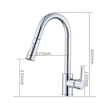 wyciągnij styl Y40075 Bateria kuchenna jednouchwyt