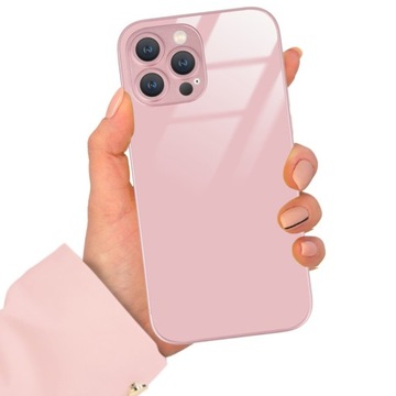 ETUI RÓŻOWY CASE GLASS do IPHONE 13 PRO MAX