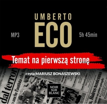 Temat na pierwszą stronę Umberto Eco Audiobook CD