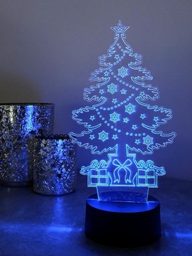 УКРАШЕНИЕ РОЖДЕСТВЕНСКОЙ ЕЛКИ 3D LED RGB ЦВЕТА ПУЛЬТ ДУ