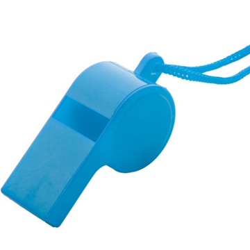 PLASTIKOWY GWIZDEK sportowy ze sznurkiem NIEBIESKI