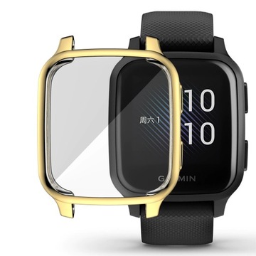 ETUI SILIKONOWE DO GARMIN VENU SQ / MUSIC ZŁOTE