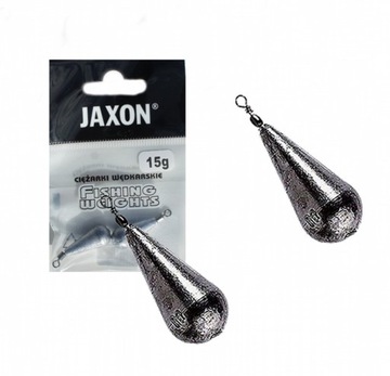 CIĘŻAREK ŁEZKA Z KRĘTLIKIEM 15 gr- 2 szt OŁÓW JAXON NA GRUNT