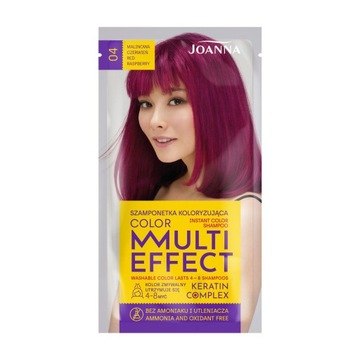 Joanna Multi Effect Color szamponetka koloryzująca 04 Malinowa Czerwień 35g