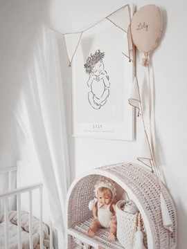 Свидетельство о рождении ребенка в масштабе 1:1. Плакат 50х70