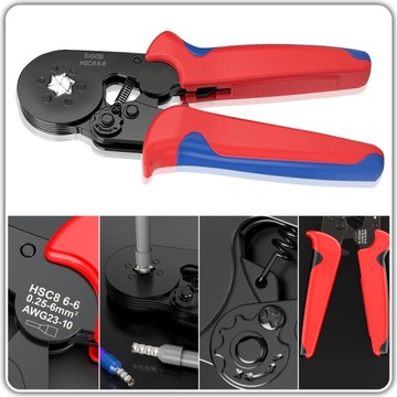 ZESTAW ŚCIĄGACZ IZOLACJI ZACISKARKA PRASKA SZEŚCIOKĄTNA DO TULEJEK 1900 SZT