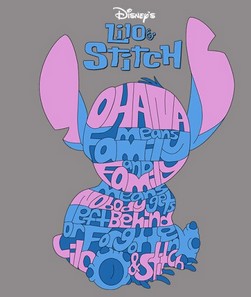 TERMO NAKLEJKA APLIKACJA Lilo Stitch D-6