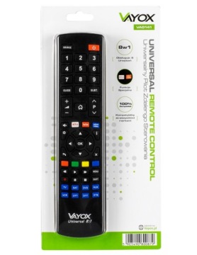 УНИВЕРСАЛЬНЫЙ ПУЛЬТ ДИСТАНЦИОННОГО УПРАВЛЕНИЯ ДЛЯ ТЕЛЕВИЗОРА, КОМПЛЕКТНЫЙ DVD-ТЮНЕР, ПРОГРАММИРУЕМЫЙ «ВСЕ В ОДНОМ», VAYOX