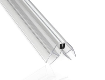 Uszczelki Magnetyczne 90 stopni do Kabiny Prysznicowej 250 cm Szkło gr. 6-8