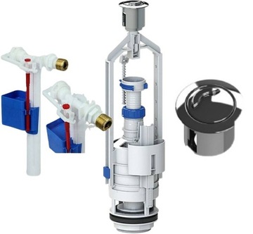 Zawór spustowy spłuczki WC 3/6L +zawór napełniający 1/2