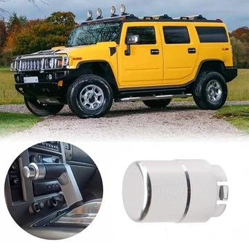 STŘÍBRNY TLAČÍTKO PÁKY ŘAZENÍ INTERIÉR VOZIDLA PRO HUMMER H2 I ~17906