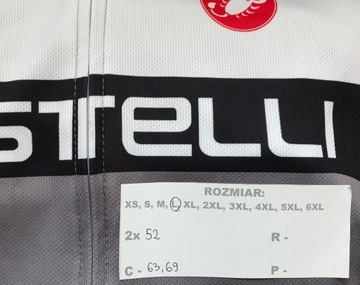 МУЖСКАЯ ВЕЛОСИПЕДНАЯ ФУТБОЛКА CASTELLI ITALIA с логотипом, размер L