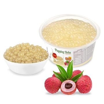 Bubble Tea Beads - LITSCHI (liczi) - wegańskie i bezglutenowe 490 g