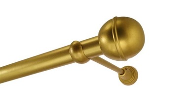 Karnisz metalowy fi 25 pojedyńczy 120 cm bez żabek