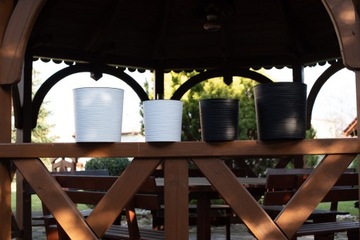 БАЛКОННЫЙ ЦВЕТОЧНЫЙ ГОРШОК, КРЫШКА, ЦВЕТОЧНАЯ КРУМЯ, ДОМАШНИЙ ЦВЕТОЧНЫЙ ГОРШОК, ТЕРРАСА, ВСТАВКА 19x19,5см