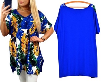 СВОБОДНАЯ ЖЕНСКАЯ ТУНИКА БЛУЗКА ПЛЮС РАЗМЕР V вырез горловины XL/XXL разные модели микс 700