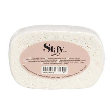 StayLAC Bezpyłowe waciki do manicure Soft Pads 250 szt.