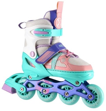 Роликовые коньки регулируемые для девочек, развлекательные, 35-38 лет.