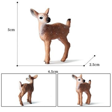 6шт реалистичные фигурки животных оленя DIY ремесла для