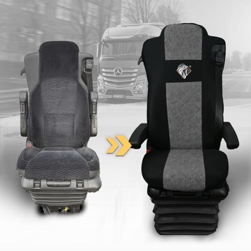 Mercedes Actros MP4, MP5 Grey Covers Seat