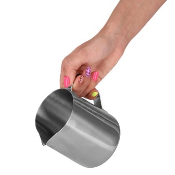 СТАЛЬНОЙ КУВШИН, КРУЖКА ДЛЯ ВСПЕНИВАНИЯ МОЛОКА, МОЛОЧНИК 600мл, НЕРЖАВЕЮЩАЯ НЕРЖАВЕЮЩАЯ