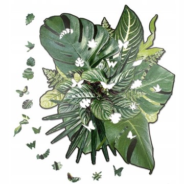 ДЕРЕВЯННЫЙ ПАЗЛ «ЛИСТЬЯ ДЖУНГЛЕЙ» 435 деталей