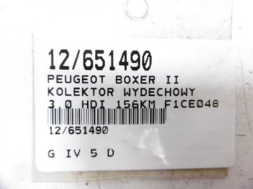 BOXER II KOLEKTOR VÝFUKOVÝ 5801468934 3,0HDI