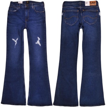 LEE spodnie HIGH blue jeans BREESE _ W30 L35